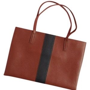 Vince Camuto Luck Brown Vegan Leather Tote